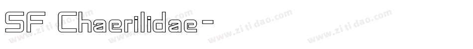 SF Chaerilidae字体转换